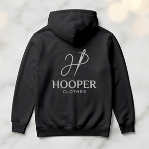 Sudaderas con Capucha para Hombre, Negras, Sólidas, Forradas, de Invierno, con Opción de Logotipo Personalizado en Tela, Material Poliéster/Algodón, Tendencia Top, Sostenibles - Product Image 4