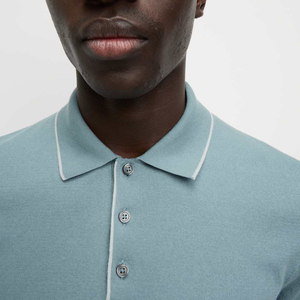 Chemises polo en coton pour hommes, grandes tailles, fabricant OEM, options de broderie ou d'impression personnalisées, tissu doux pour un confort tout au long de la journée - Product Image 6