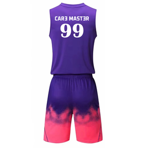 Uniforme de Baloncesto de Primera Calidad en Tendencia, 100% Poliéster, para Adultos, con Logotipo Personalizado, Transpirable, Tallas Grandes - Product Image 2