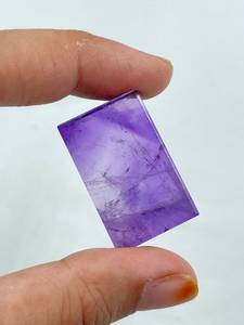 Pierre précieuse améthyste naturelle, pierre taillée en vrac, forme rectangulaire, 40,67 carats, pour la fabrication de bijoux - Product Image 4