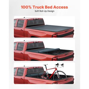 Copertura morbida avvolgibile per cassone compatibile con Chevy Silverado/GMC Sierra 2500 3500 HD 2020-2025, per cassone da 6.9 ft (6 ft 10 in) F-250 Pao - Product Image 5