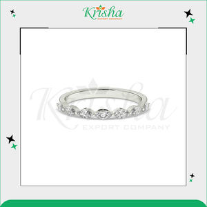 แหวนแต่งงานเพชรแท้และเพชรเพาะเลี้ยงสีขาว DEF ผลิตในอินเดีย ยอดขายสูงสุด พร้อมความใสระดับ VS1, VVS1 และ VVS2 - Product Image 3