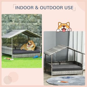 Cuccia per Cani/Divano per Animali Domestici in Rattan Autunno/Inverno, Cuccia Sostenibile per Gatti con Rivestimento Rimovibile, Morbida e Lavabile - Product Image 5