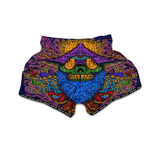 Custom Boxing Muay Thai Shorts Lightweight <b>Athletic</b> Fight Shorts with Full Sublimation OEM Factory Wholesale - Product Image 1