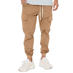 Pantalones Cargo de Lona para Hombre, Estilo Casual, Multibolsillos, Rectos, Elásticos, Transpirables, de Secado Rápido, Estilo Urbano - Product Image 4