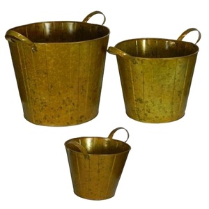 กระถางทองเหลืองพร้อมขาตั้งชุดตกแต่งสำหรับบ้านและสวนเนอสเซอรี่ - Product Image 1
