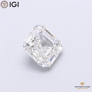 Diamant de laboratoire CVD 1,00 carat, couleur E, clarté VVS1, taille Asscher, avec certificat IGI pour pendentif solitaire classique - Product Image 6