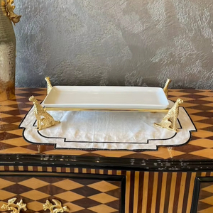 แท่นวางเค้กโลหะชั้นเดียวทรงสี่เหลี่ยมผืนผ้าสีขาวสำหรับห้องครัวและการอบในราคาที่ไม่แพงมากจากอินเดีย - Product Image 1