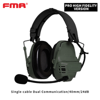 Casque tactique FMA Wholesale FALCON EARS FE-40 PRO - Protection auditive haute fidélité à réduction de bruit TB1490-A