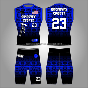 7v7 Uniform Best <b>Compression</b> Fit Fully Sublimation Breathable Moisture Wicking Flag Football Uniform 7on7 Jersey - Product Image 1