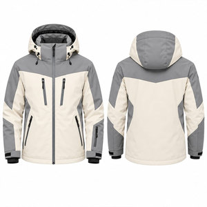 Chaqueta de Esquí Profesional para Hombre, con Capucha, Impermeable (10.000 mm), Costuras Selladas, Transpirable, con Cierre, Resistente al Viento, Aislamiento Thinsulate, Sin Costuras - Product Image 1
