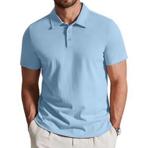 Chemises Polo Décontractées pour Hommes de Haute Qualité en Coton à Séchage Rapide avec Impression de Logo Personnalisé Couleurs Unies Chemise Durable Vente en Gros - Product Image 1