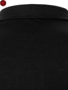 Chemise décontractée à manches courtes pour homme Hexaplus Industries, en coton 100 % anti-plis, avec blocs de couleur, tricotée, design uni, noir et gris - Product Image 2