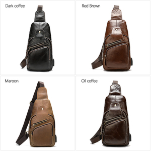 Bolso de Pecho de Cuero Genuino Retro de Alta Calidad para Hombre 2026, Bolso de Hombro Duradero y Moderno para Uso Diario y al Aire Libre - Product Image 6