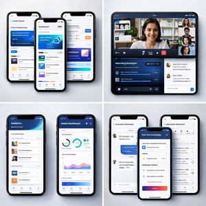 แอปพลิเคชันการเรียนรู้ออนไลน์บนมือถือพร้อมชั้นเรียนสด LMS ฟีเจอร์หลากหลาย รองรับ Android/iOS เว็บสต็อกอินเดีย - Product Image 4