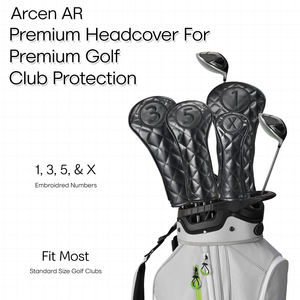 Housse de tête de club de golf classique, écologique, couleurs personnalisées pour une utilisation en extérieur, housses de protection en cuir pour la tête du club de golf - Product Image 2