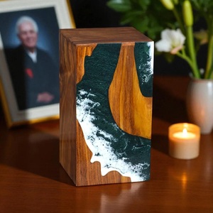 Handmade Rosewood Cremation Urn Bo Personalized <b>Memorial</b> <b>Keepsake</b> - Product Image 1