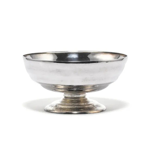 Bol décoratif moderne de luxe en aluminium artisanal pour la décoration de la maison et des hôtels, finition nickel élégante, grand bol de service - Product Image 4