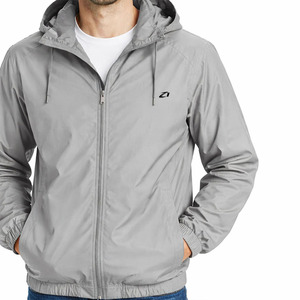 OEM <b>Lightweight</b> Hooded Windbreaker <b>Jacket</b> Custom Zip Up Nylon Outerwear Wholesale Casual Streetwear Windbreaker Men's <b>Jacket</b> USA - Product Image 3