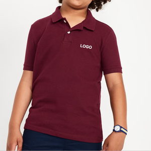 เสื้อโปโลนักเรียนสีแดง ผ้าแห้งเร็ว ระบายอากาศได้ดี - Product Image 2