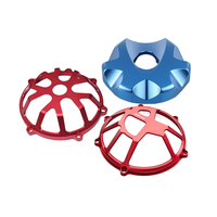 Pièces de carter d'embrayage de moto en aluminium usiné CNC sur mesure, usinage par électroérosion à fil d'acier inoxydable, brochage, anodisation colorée