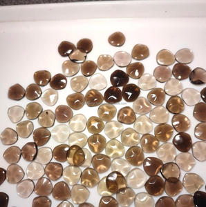 Perles de pierres précieuses en cabochon de pierre de lune chocolat naturelle certifiée FAIJAN GEMS de qualité supérieure du Rajasthan pour la fabrication de bijoux - Product Image 4