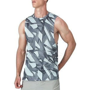 Débardeur Homme Personnalisé Respirant à Séchage Rapide Écologique en Maille Tricotée avec Impression Intégrale pour l'Été, Fitness et Gym - Product Image 2