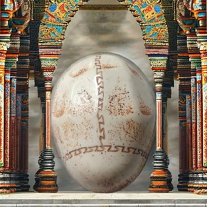 Cuenco Kapala Tallado a Mano con Mini Calaveras Incrustadas, Cuencos Nepaleses Hindúes Tantricos para Meditación y Rituales Religiosos Sagrados - Product Image 1