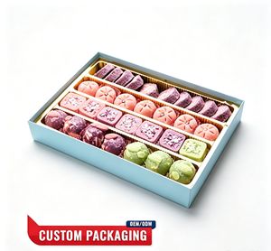 Premium OEM/ODM Custom Printed Dessert <b>Box</b> with <b>Kraft</b> Paper & Food Grade Cardboard All Shapes Fully Customizable Packaging - Product Image 1