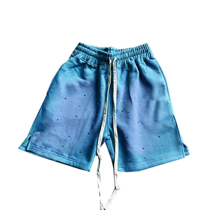 B2B Bulk Acid Wash <b>Shorts</b> High-Density Silicone <b>Patch</b> Branding Custom Color Factory Wholesale Direct Price - Product Image 4
