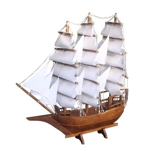 Bateau en bois nautique Ocean Pathfinder, objet de collection pour les expositions maritimes, les thèmes de décoration côtière et la collection du patrimoine marin - Product Image 3