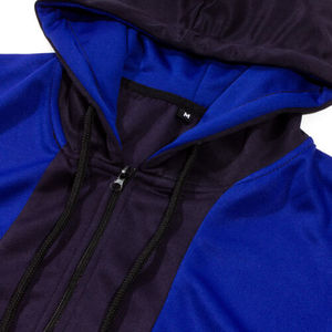 Ensemble de survêtement bleu marine à capuche pour homme – Sweat-shirt et pantalon longs avec design color block, respirant, idéal pour l'automne - Product Image 5