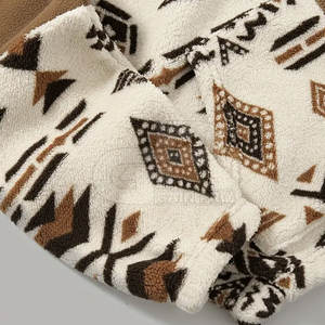 Modern <b>Men</b> <b>Sherpa</b> <b>Jacket</b> Soft Plush Fabric Stylish Casual Design Suitable For Winter Streetwear Outdoor Adventures - Product Image 4