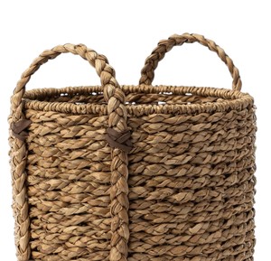 Cesta de Jacinto de Agua al por Mayor con Asas Trenzadas, Contenedor de Almacenamiento y Cesto de Ropa Sucia con Asas - Product Image 3