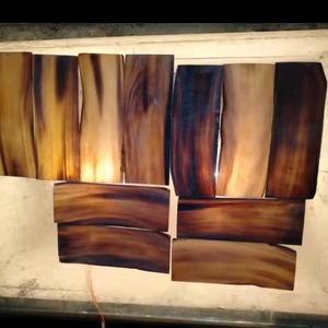 Placa de Cuerno de Búfalo Natural Pulido de Lujo Clásico, Ecológica y Más Vendida, para Bases de Bolígrafos, Joyería y Artesanías Personalizadas - Product Image 1