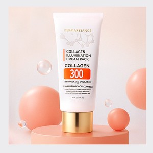 มาส์กคอลลาเจนเกาหลี K-Beauty Dermarssance Collagen Illumination Cream Pack ผลิตในเกาหลี 75 มล. ไฮยาลูรอนิค แอซิด - Product Image 3