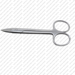 Ciseaux dentaires pour couronnes 4,5 pouces, ciseaux orthodontiques droits pour couper les fils, instrument chirurgical en acier inoxydable, certifié CE OEM - Product Image 4