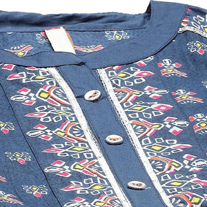 Women Printed Frock Stylish Print Ladies Long <b>Dress</b> Soft Lightweight Fabric Elegant Comfortable Casual Wear Frock - Product Image 6