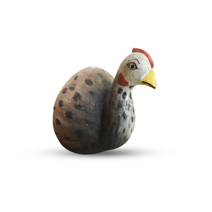 Escultura Rústica de Pavo y Coco, Figura de Animal Tallada a Mano, Color Personalizado, Decoración de Mesa de Madera para Casa de Campo - Product Image 2