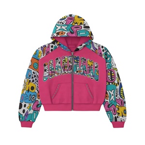 Fabricante OEM, Sudadera con Capucha Extra Grande de Alta Calidad, Estampado Personalizado de Ropa Urbana, 100% Algodón, Bordado con Cierre, Estilo Estadounidense - Product Image 2