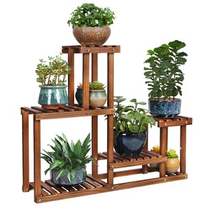 Pine Wood <b>Planters</b> and Plant Stands Mid Century Modern Design Handcrafted Outdoor Use OEM Custom Wholesale | Aqudus Saleem India - Product Image 4