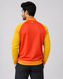 Men Compact Varsity <b>Jacket</b> Stylish Baseball Letterman Bomber Lightweight Breathable Comfortable <b>Canvas</b> Hooded Reversible - Product Image 2