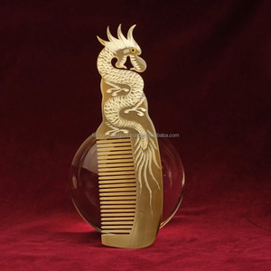 หวีฮอร์นแบบหรูหราเป็นมิตรกับสิ่งแวดล้อมเครื่องมือทำมือขัดเงาเรียบสร้างขึ้นจากเขาสมบูรณ์แบบสำหรับการแต่งขนตามความต้องการ fwe - Product Image 6