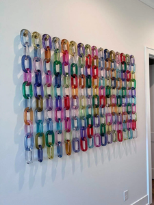 Decoración de pared hecha a mano con cadena de resina, artículo nuevo, superventas, color personalizado - resina epoxi, venta por pieza - Product Image 3