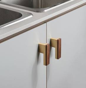 Tirador de Mueble de Lujo de Madera y Latón, Tirador Moderno para Cajón, Herraje de Diseño para Muebles, Tirador de Madera al por Mayor, Artesanía Natural - Product Image 5