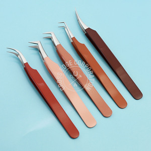 Best Fiber Tips Curve Lash Tech Tweezers Stainless Steel 90 Degree Eyelash Isolation Tweezers for Lash Extension Application - Product Image 6