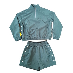 Ensemble short et veste coupe-vent brodée respirante pour homme, séchage rapide, léger, printemps-été, tenue décontractée - Product Image 1