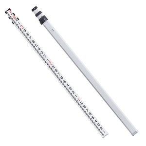 Asta Telescopica in Alluminio da 9 Piedi/10 Metri con 3 Sezioni, Scala Bilaterale 1/10ft per Misurazioni di Altezza - Product Image 6