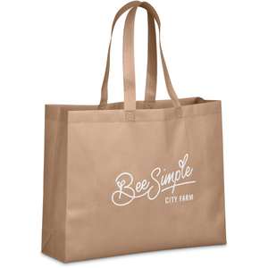 Eco Friendly PP Non Woven Shopping Tote Packaging <b>Bag</b> <b>Medium</b> <b>Size</b> Letter Print Top Handle Daily Use Eco Tote <b>Bag</b> Factory Direct - Product Image 5