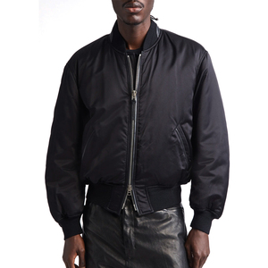 High Quality <b>Canvas</b> Varsity <b>Jackets</b> for <b>Men</b> Winter Casual Solid Stand Collar Customized Zipper Outdoor Fashion New Arrival - Product Image 1